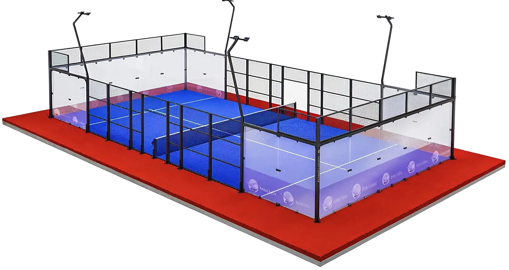 3D render of the Panoramic padel court