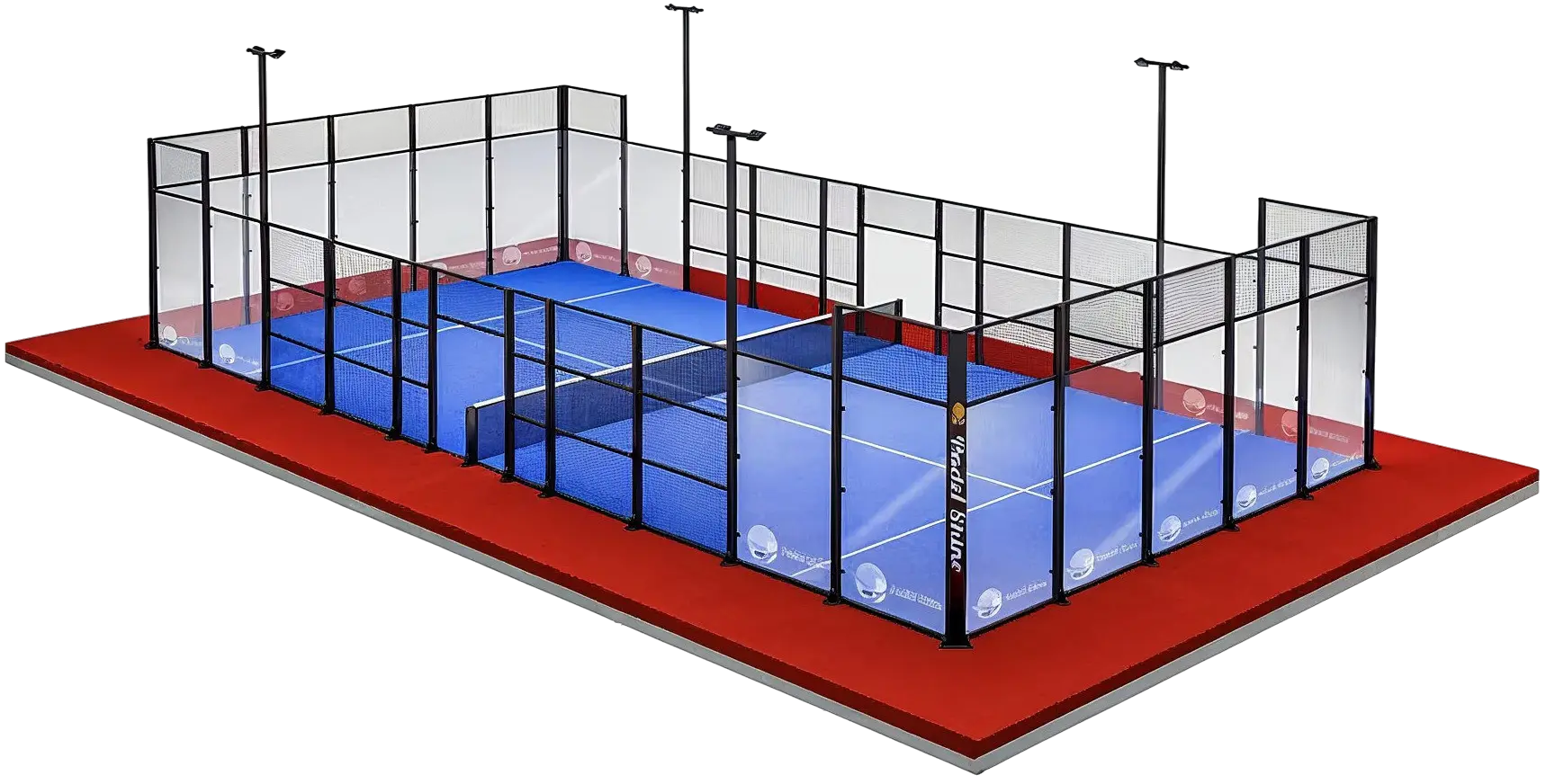3D render of the PRO Classic padel court