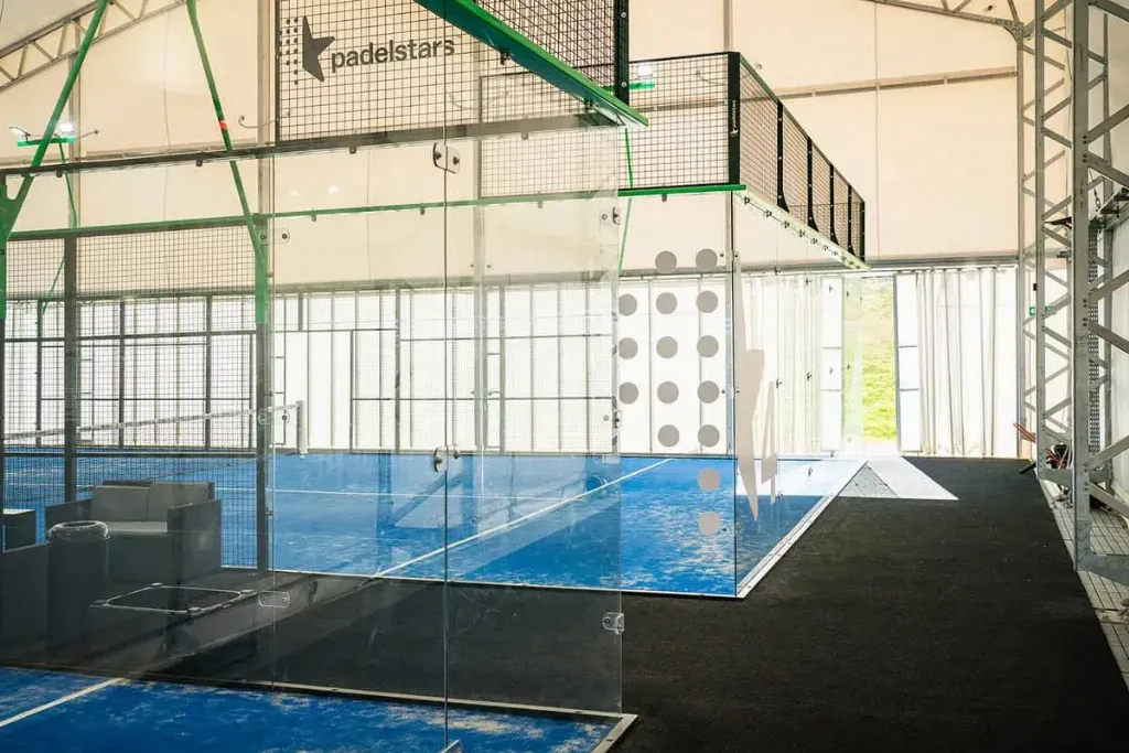 Padel court at Golfplex, Bracknell